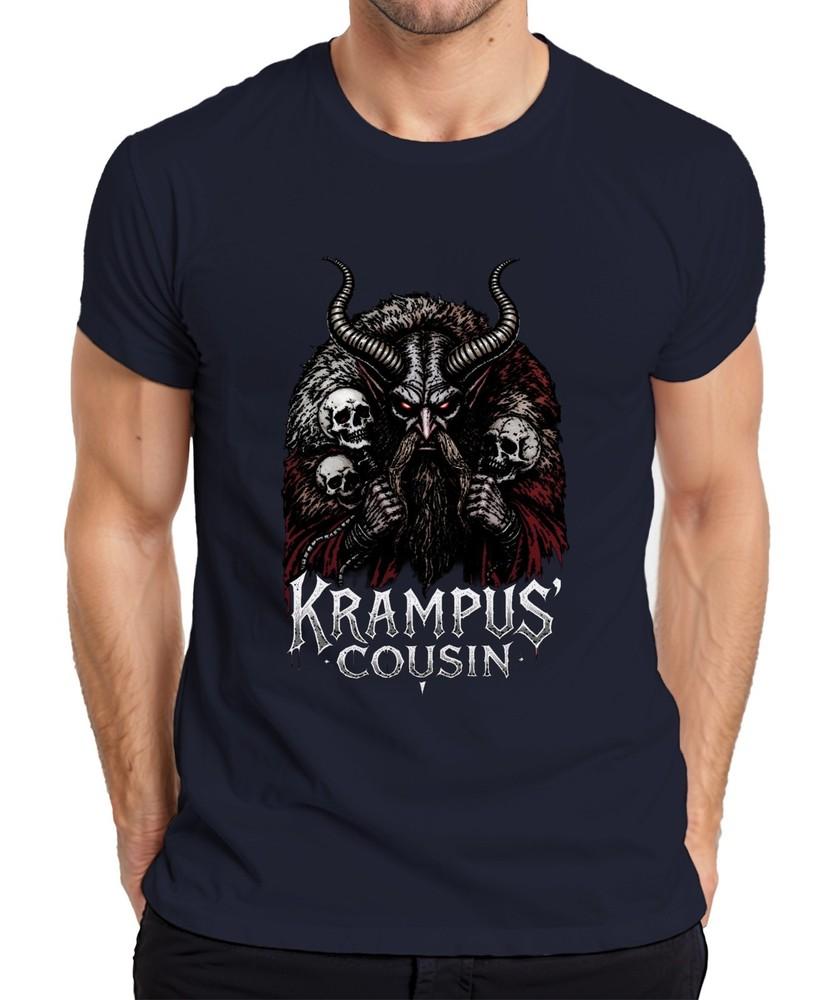 Krampus Cousin Gloomy Horns Skull Christmas Gothic Gift Unisexs TShirt S