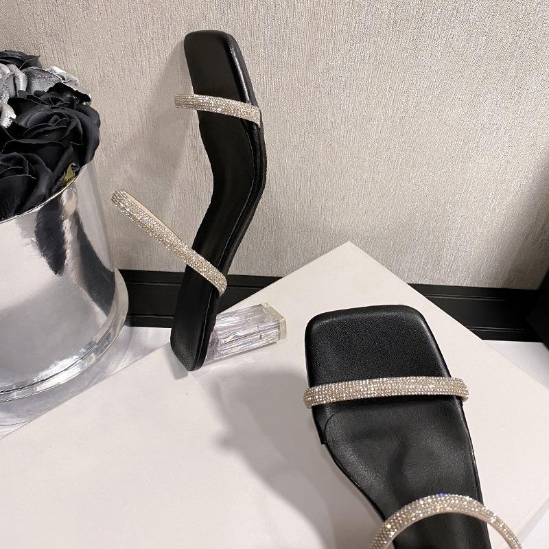 Pegged Platform Slippers, Women s Shoes, Sandals, High Heels 35 чёрный