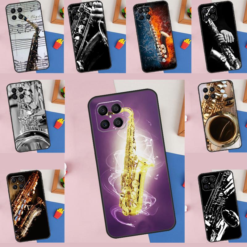 Saxophone Music Case For Honor 200 Pro X9b X9a X8b X8a X8 X9 X9c 50 70 90 Lite Honor Magic 7 5 6 Pro Cover