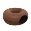 Animal-Shaped Felt Cat Tunnel Bed & Toy