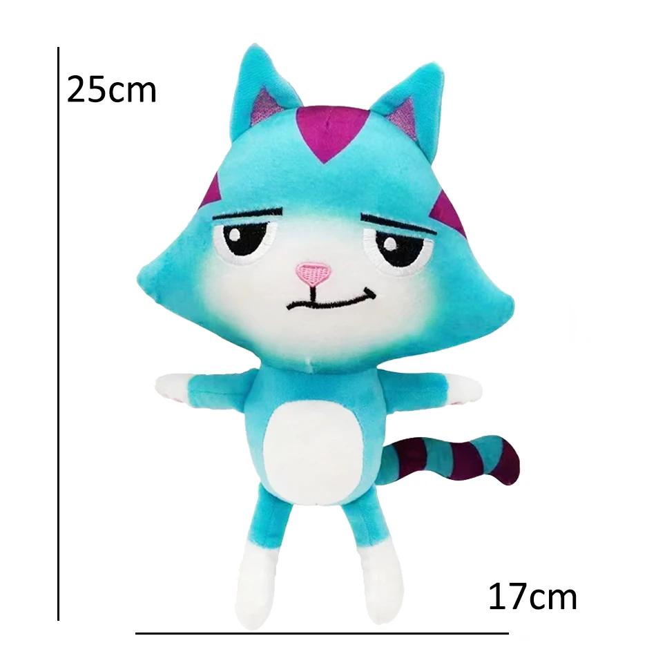 25cm 2 or 8Pcs Gabby doll house plush toy cartoon stuffed animal mermaid cat mermaid plush doll children's Christmas gift