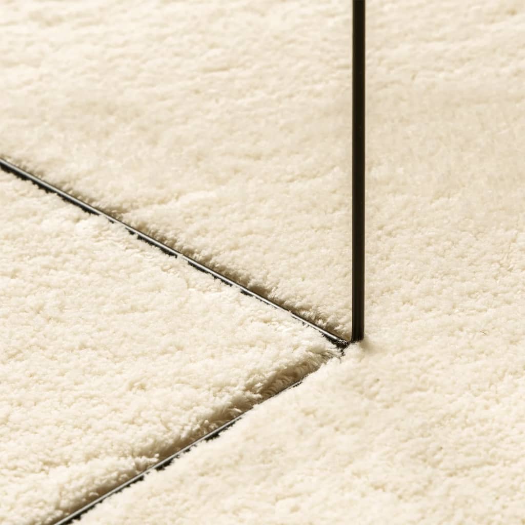 HUARTE Rug Short Pile Soft and Washable Cream 80 x 150 cm