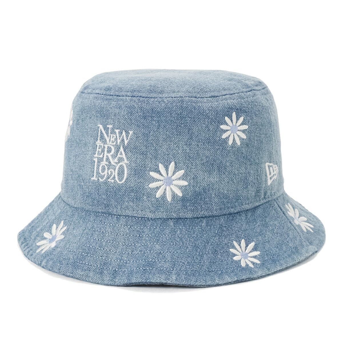 

Панама FLOWEREMBROIDERY с цветочным узором, выстиранный деним BUCKET01 FLOWER EMB NE1920 WDNM 14388519 NER36C1586 [New Era] L/XL