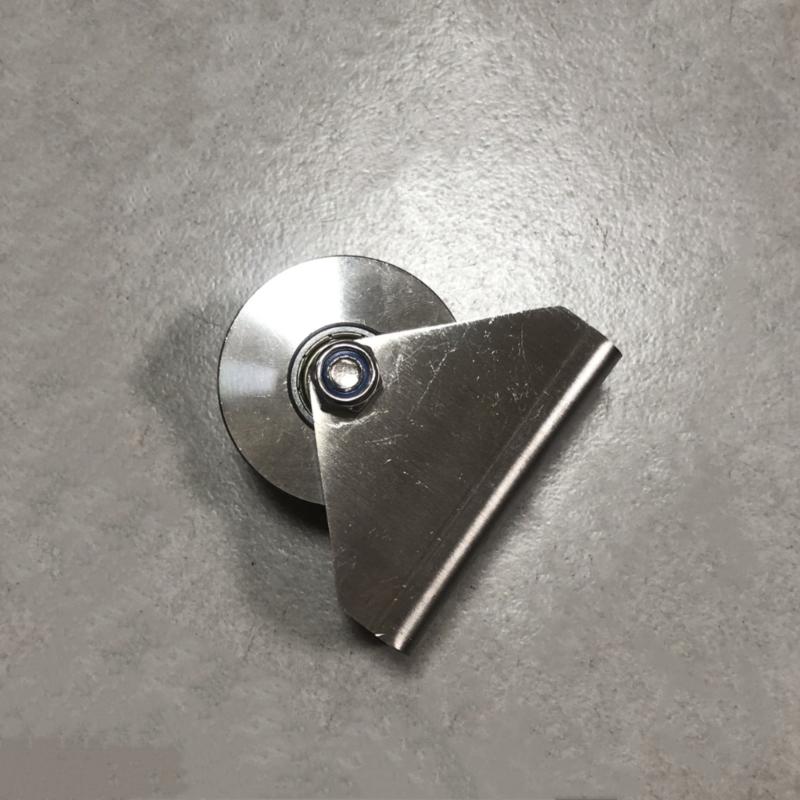 Guide Pulley Wheel Assembly with Two-Hole Mount for Window Roller Repair Door Track Hardware and Guided Motion Support