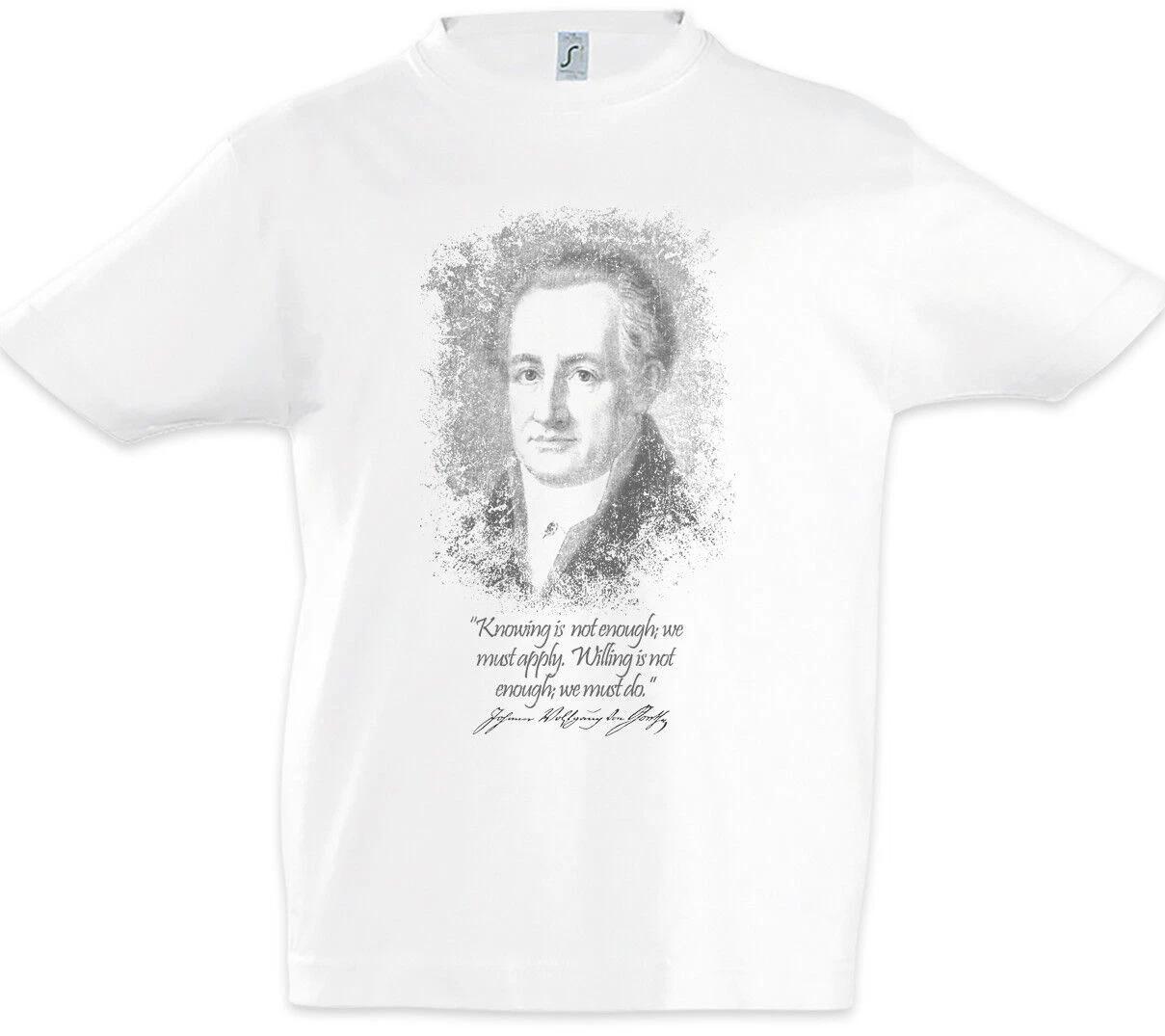 Goethe Knowing Is Not Enough Kids Boys kids boys T-Shirt Johann Wolfgang by Quote 150