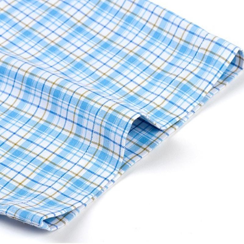 160KG Men's Shirts Big and Tal Classic Plaid Stripe Oxford 100 Cotton Short Sleeve Shirt for Men Shirt Short Sleeve Plus Size