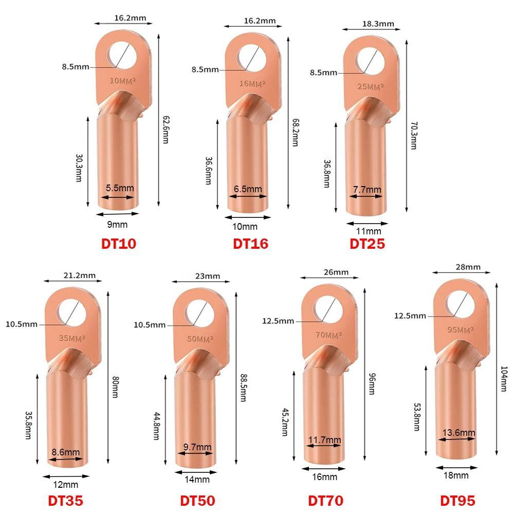 Non-Insulated Cable Wire Connector Small Terminal  Block New Coppe Terminal  Wire