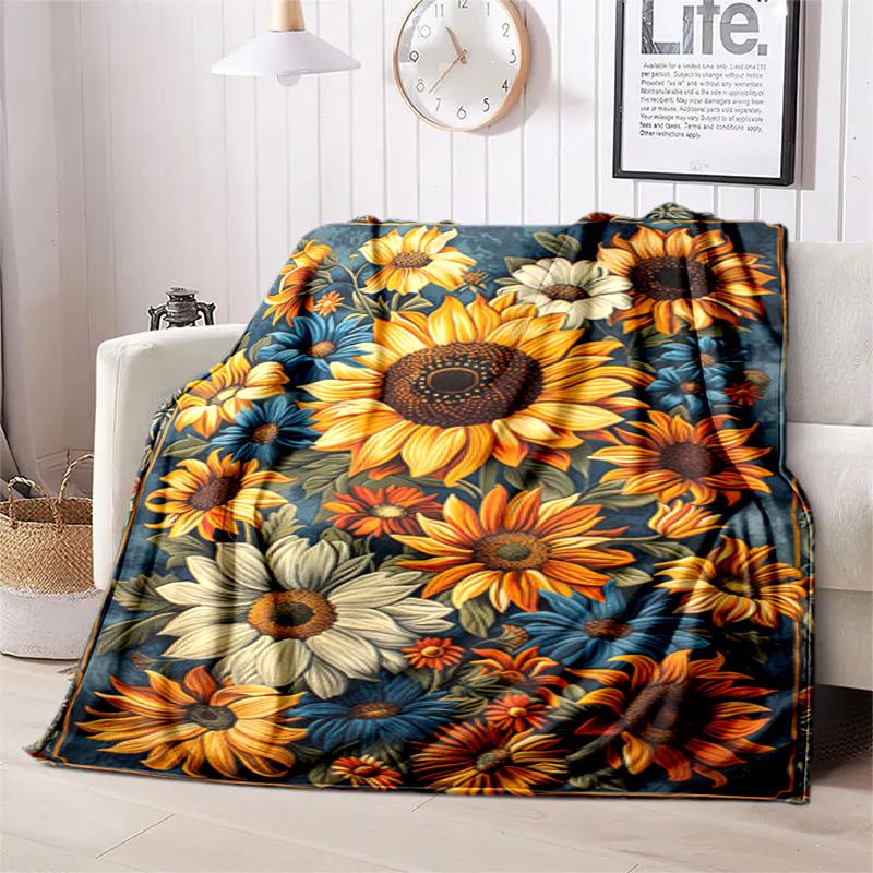 Vintage Rose Garden Art Blanket Soft And Portable Four Season Home Bed Sofa Blanket Office Travel Lunch Break Warm Blanket A5