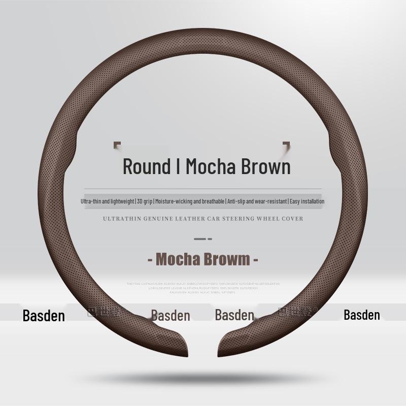 MG6 Genuine Leather Steering Wheel Cover for MG7 MG6 MG4EV MG5 ZS Scorpio