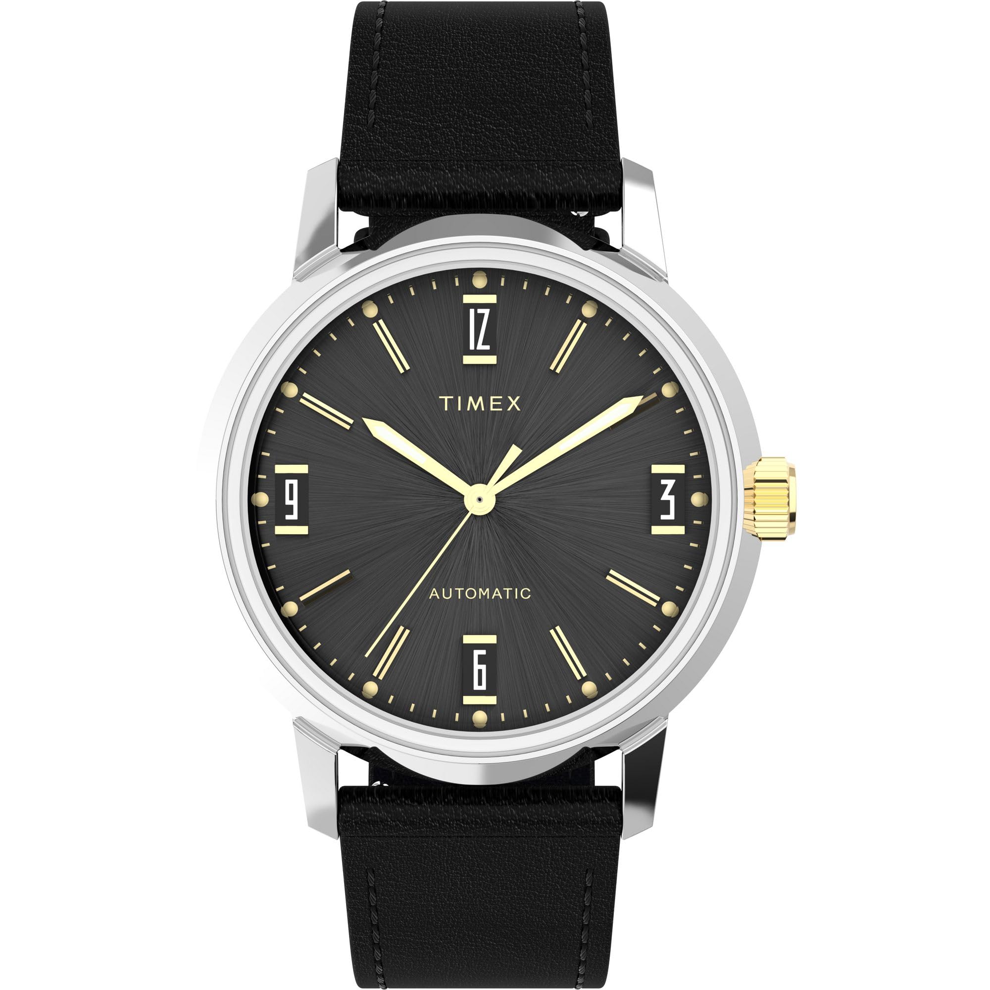 

[Timex] Часы Marlin Automatic с черным циферблатом и автоматическим заводом, водонепроницаемость 5 АТМ, акрил, 40 мм, TW2W33900, черный [Товар] чёрный