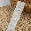 15 Yards Pure Cotton Sewing Trim Hollowed Out Flowers Multi-size Decor Ribbon Lace Trim White Lace Trim Ribbon Clothing Decor