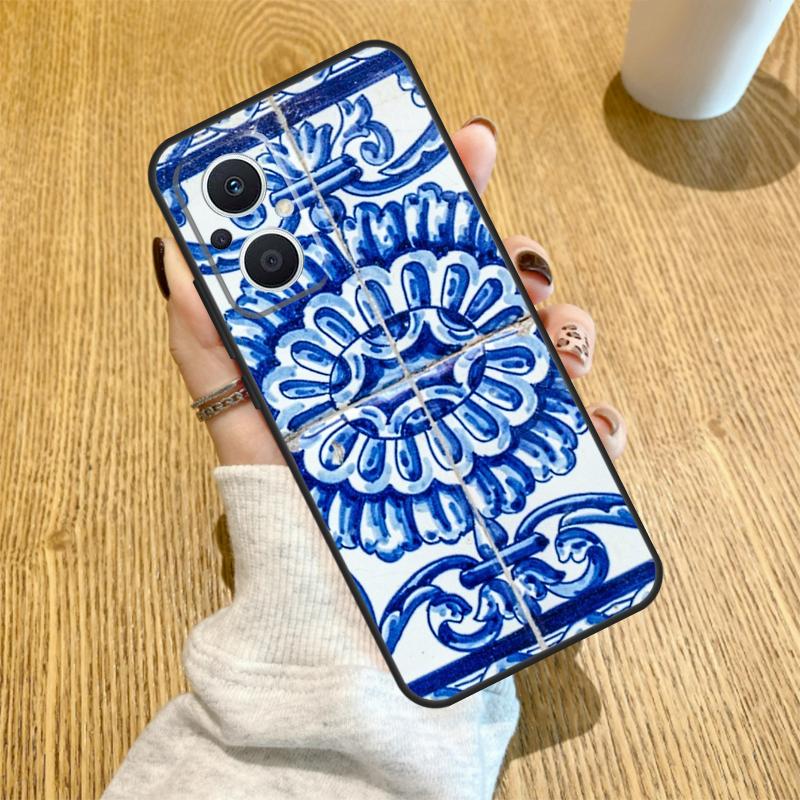 Moroccan Tile Funda For OPPO Reno 10 11 12 13 14 Pro 14F 13F 12F 11F 7 8 Lite OPPO Find X5 X8 X9 Pro Case
