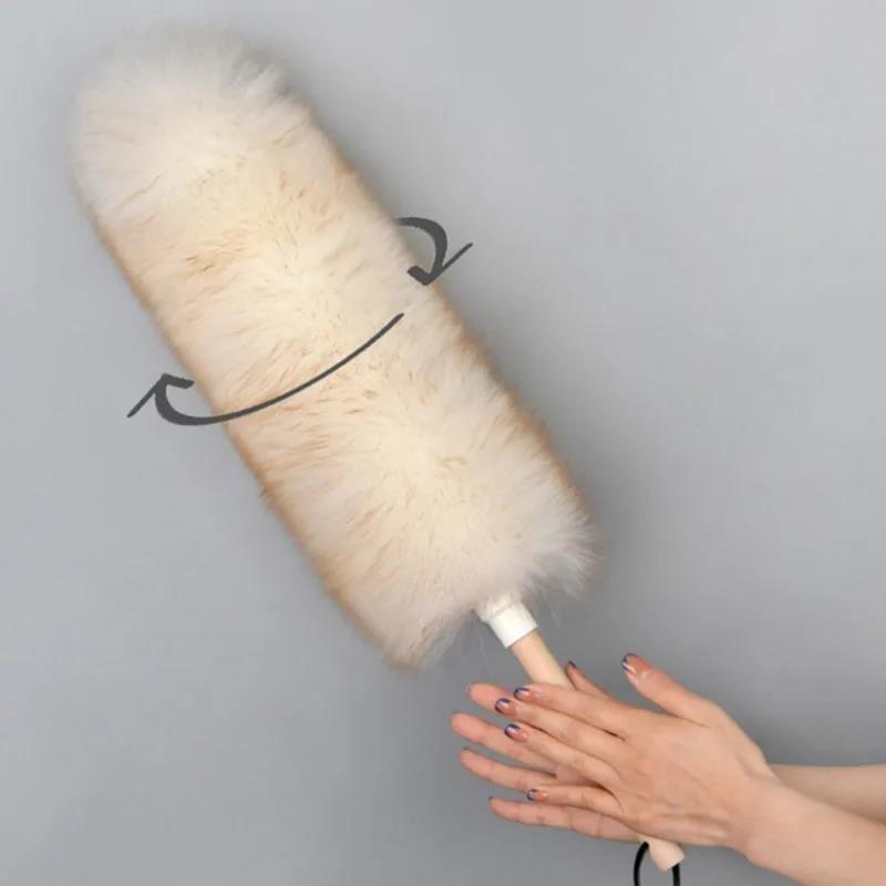 Hot salePractical Wool Duster Household Cleaning Dust Brush Car Sweeping Home Daily Use Washable Clean Houseware Tools