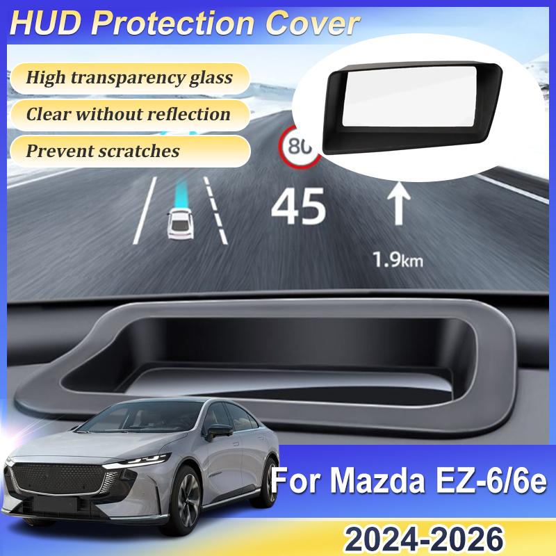For Mazda EZ-6 Accessorie J90A 6e 2024 2025 2026 HUD Head Up Display Protective Cover Reflective Projection Screen Interior Part