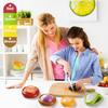 Elliptical Fresh Keeper Box With Abs Material For Vegetables And Fruits Storage