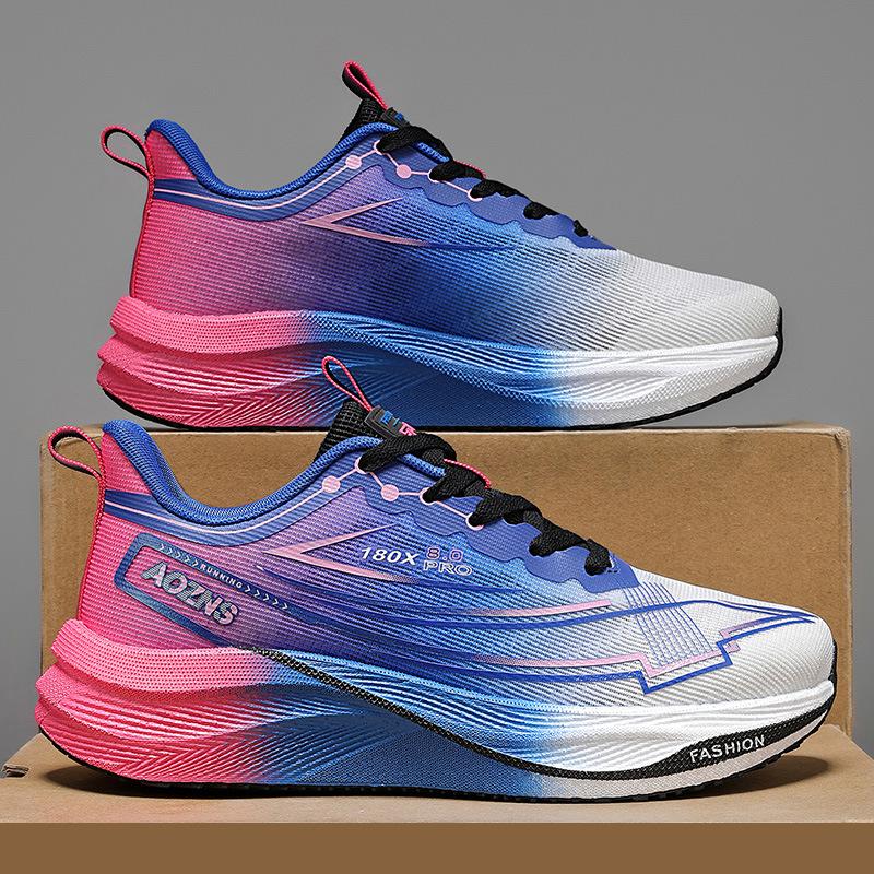 

2025 new ultra-light mesh breathable running shoes men s retro shock absorption non-slip real explosion carbon board racing sports shoes tide 39