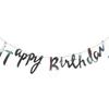 Birthday Letter Banner: Gold, Silver & Rose Gold Hot-Stamped Letters for Adult & Children’s Celebrations and Wedding Decor