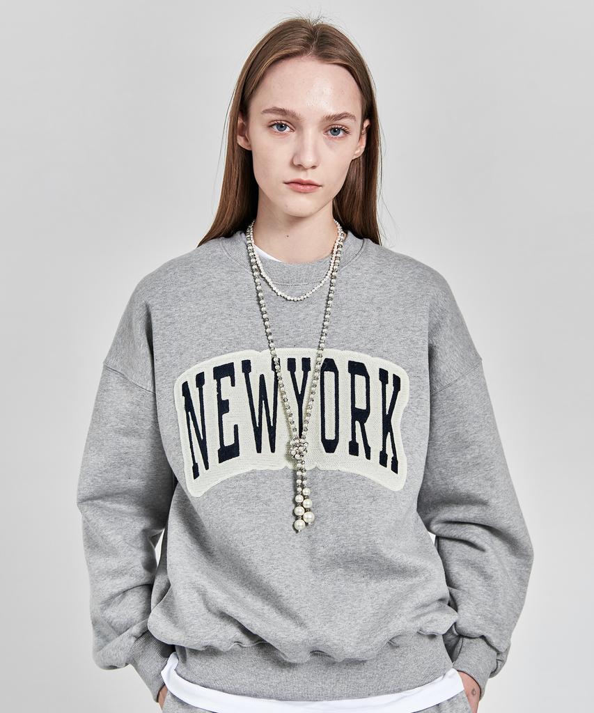 PAPERBOY Chain New York Sweatshirt - Melange