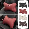 2025 Hot Leather Car Seat Headrest Memory Foam Comfort Neck Pillow Auto Interiors For BMW M X1 X3 X5 F30 F10 E90 F20 E46 E60 E70