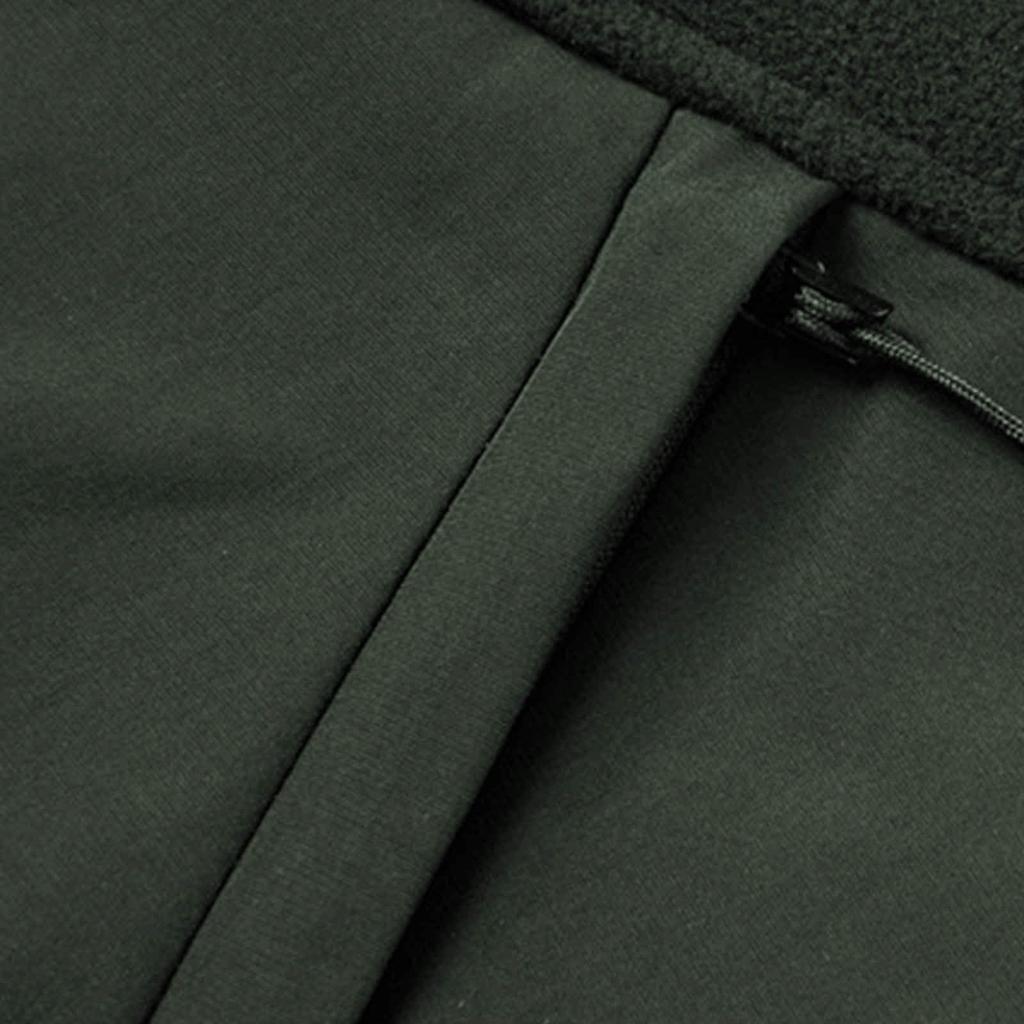 Men's Casual Fleece Solid Color Zipper Vest, Men's Stand-up Collar Zipper Pocket Fleece Vest Jacket