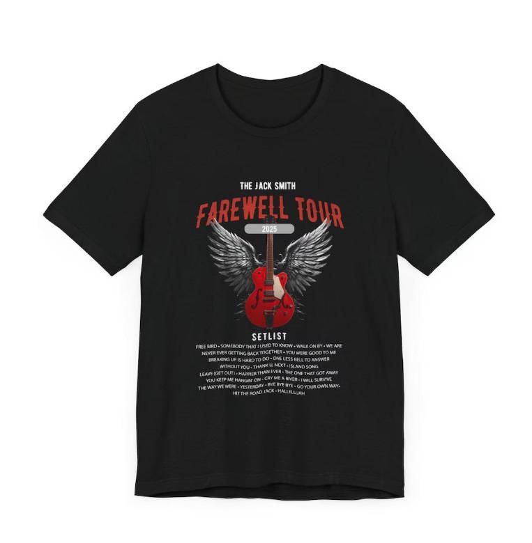 The Jack Smith FAREWELL TOUR 2025 Setlist Unisex T-shirt S-5XL Unisex T-Shirt XL