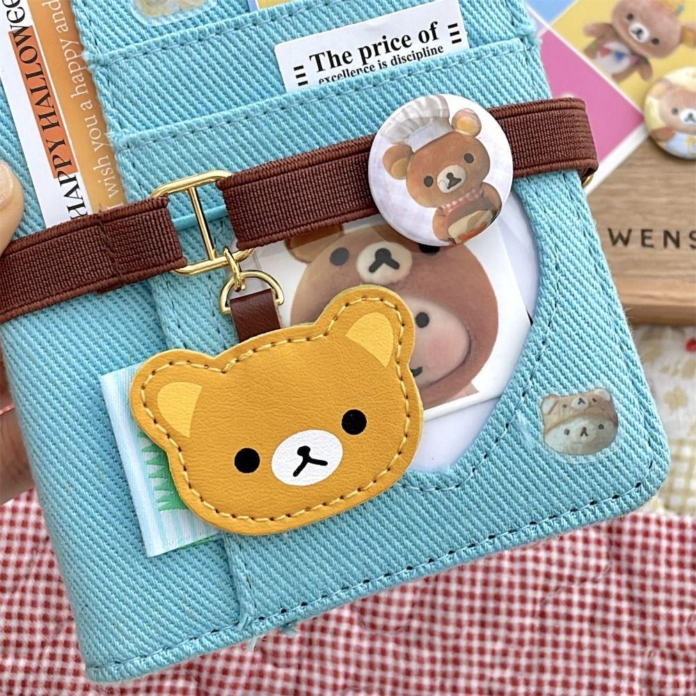 Cartoon Bear Notebook Straps Elastic Binder Strap Creative Band Binding Rope  DIY Decoration