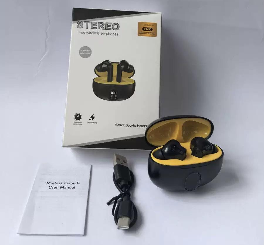 New 895B True Wireless Noise-Cancelling Bluetooth Earbuds with Super Long Battery Life