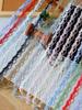 Colorful 2cm Floral Polyester Lace Trim for DIY Clothing Accessories
