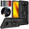 Xiaomi Poco X3 Pro Kılıf Zırh Darbeye Dayanıklı Coque PocoX3 Poko Little X3 X 3 Pro NFC X3Pro Manyetik Halka Stand Tutucu Kapak