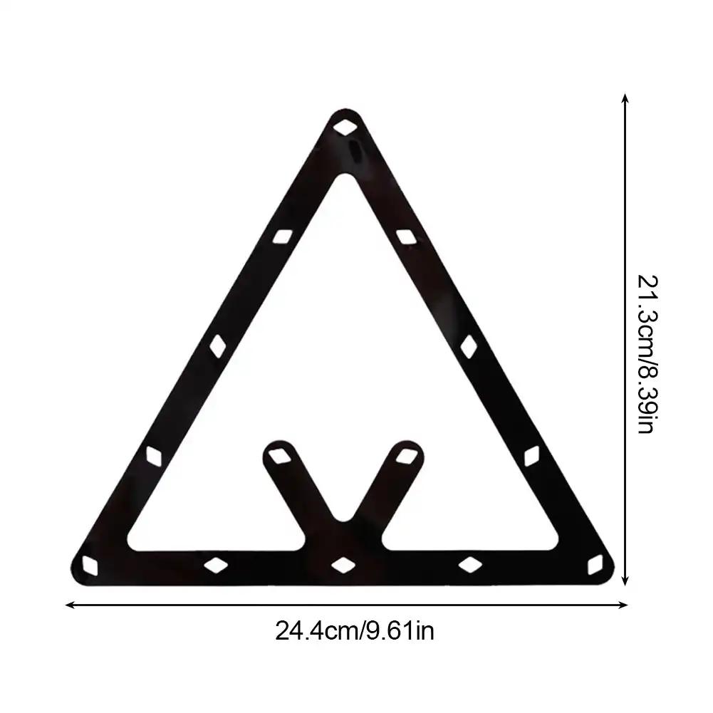 1pc Billiard Table Magic Sticker 9/10 Ball Triangle Pool Ball Placing Soft Sheet Durable Practical Fun Game Parts for Pool Hall