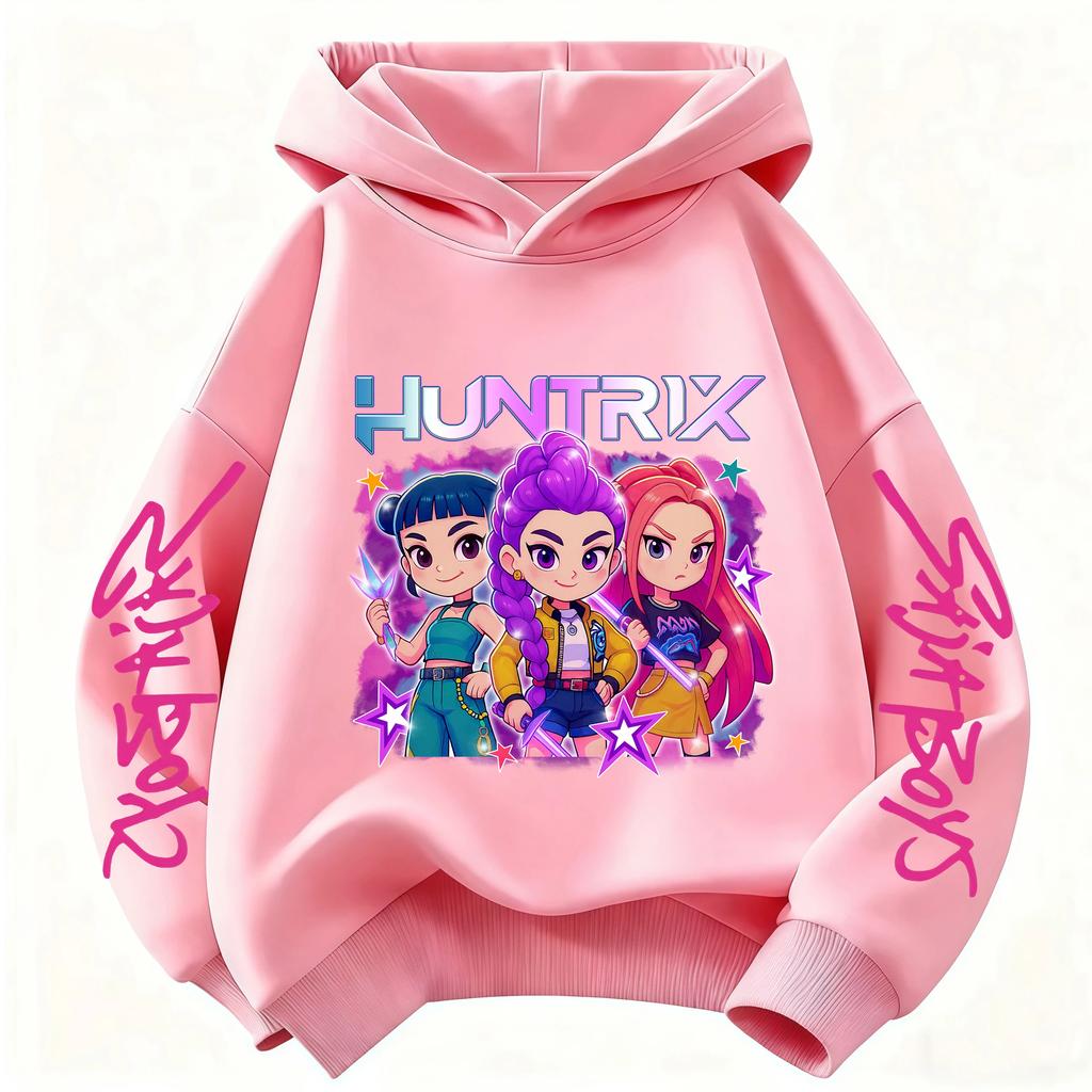 Felpa Cartoon Derpy Hunter Rumi per Ragazzi e Ragazze Felpa Azzurro Cielo Calda Spessa, Top Casual alla Moda Abbigliamento Bambini