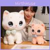 Bow Wearing Cat Stuffed Toy Cute Cartoon Children Birthday Holiday Doll Gift