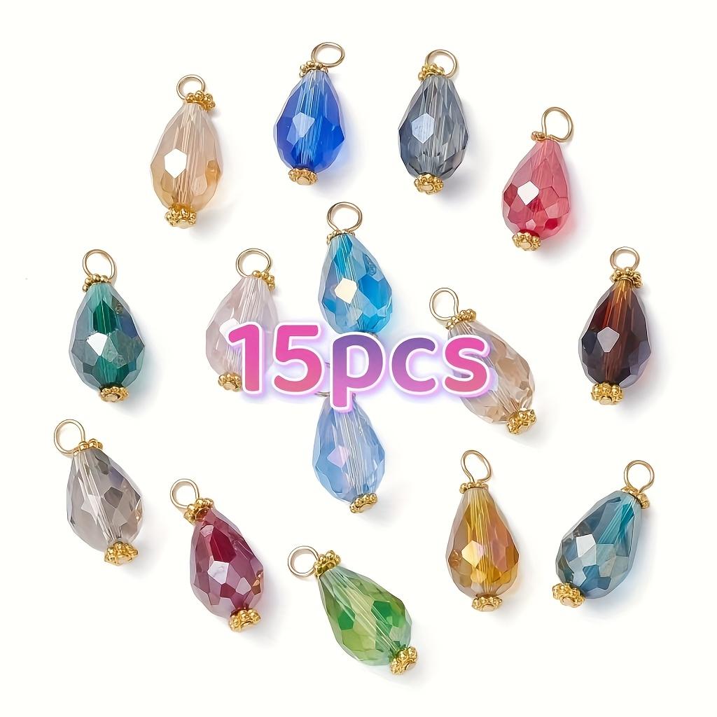 

Water droplet glass bead pendant 15pcs/set 15pcs