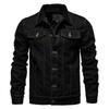 2025 Spring Men's Slim Fit Korean Style Denim Jacket, Plus Size Fashion Casual Cardigan Coat