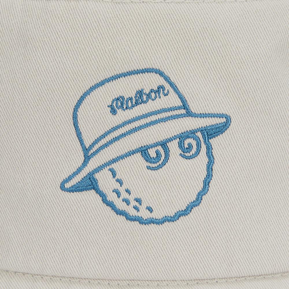 MALBON GOLF Basic Lettering Bucket Hat Light Gray
