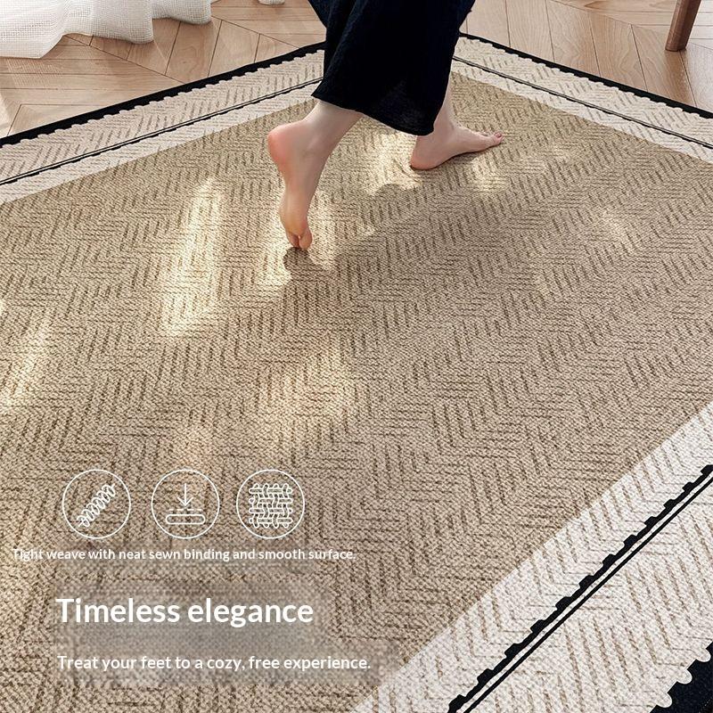 Nordic Simple Geometric Crystal Velvet Large Carpet Living Room Mat Family Sofa Balcony Corridor Non-slip Decorative Rugs