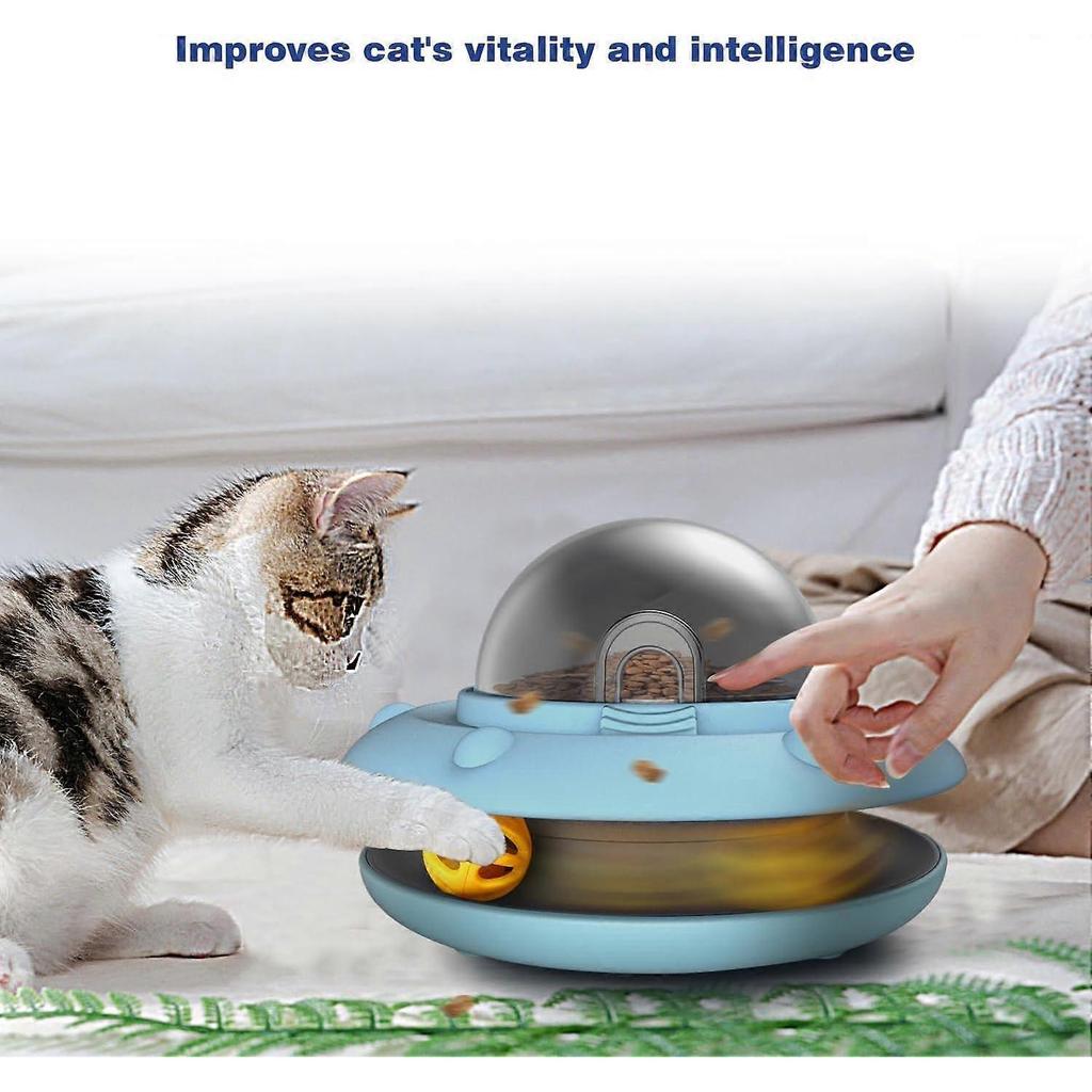 Cat Puzzle Toy, Slow Feeder Interactive Treat Dispenser, Durable Plastic, Easy Clean Design for All Cats
