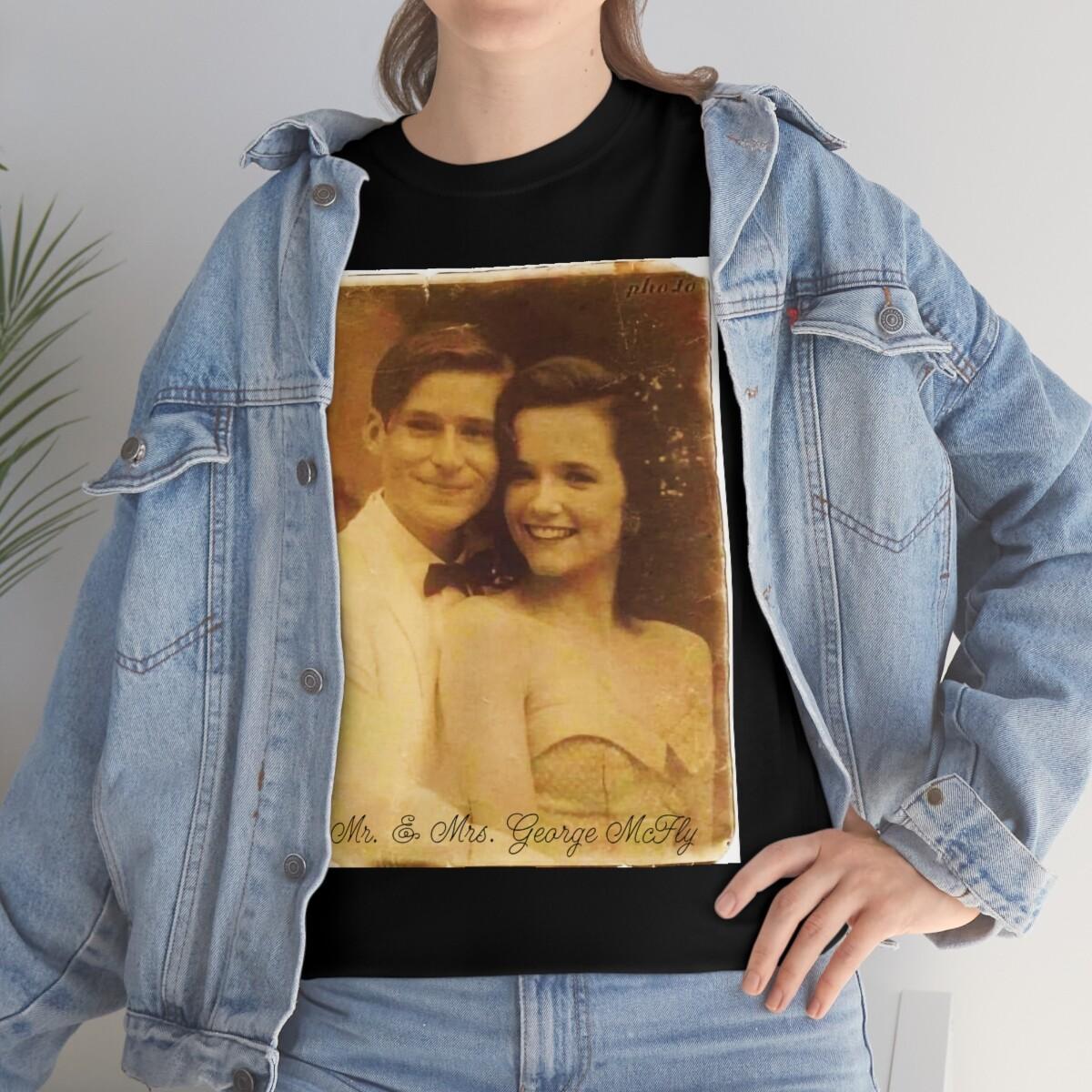 Back to the Future Mr & Mrs George McFly at the dance Unisex Heavy Cotton Tee XXXL