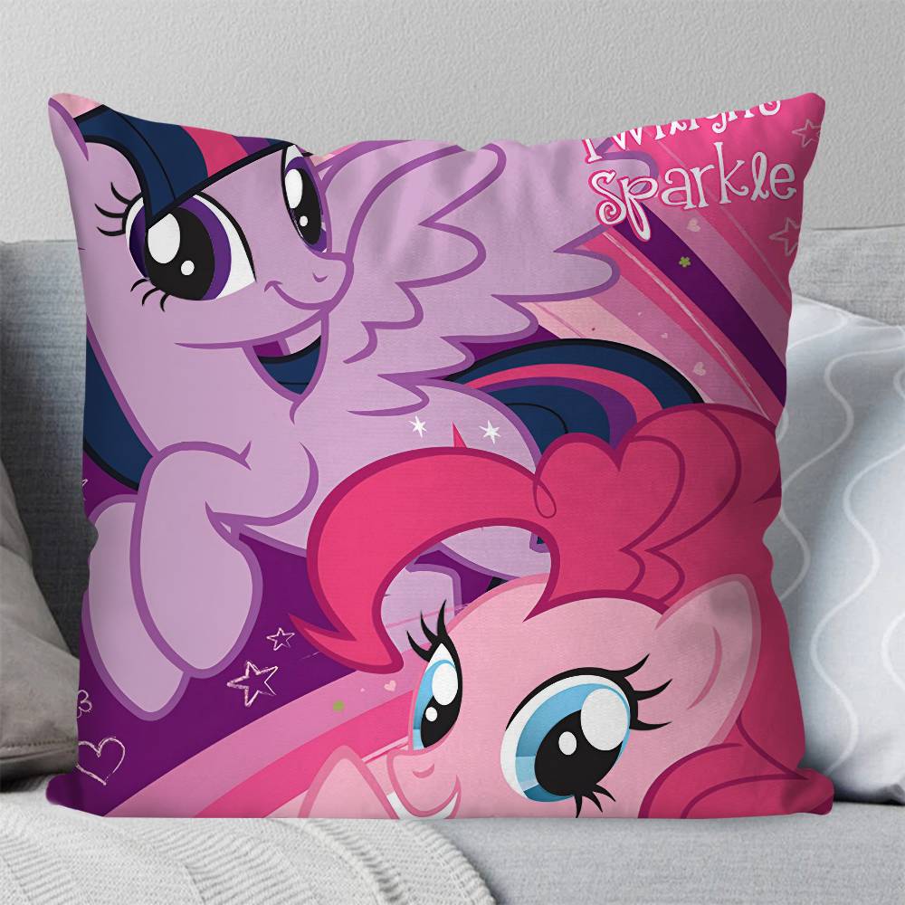 Anime M-My Little Pony Pillow Case Square Pillow Bedroom Sofa Leisure Comfort Cushion Car Living Room Home Decoration