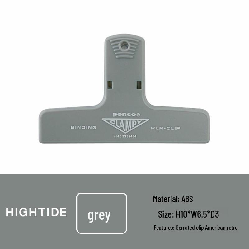 Разноцветные пластиковые зажимы-клипсы CLAMPY для планера - Ретро офисные канцелярские зажимы