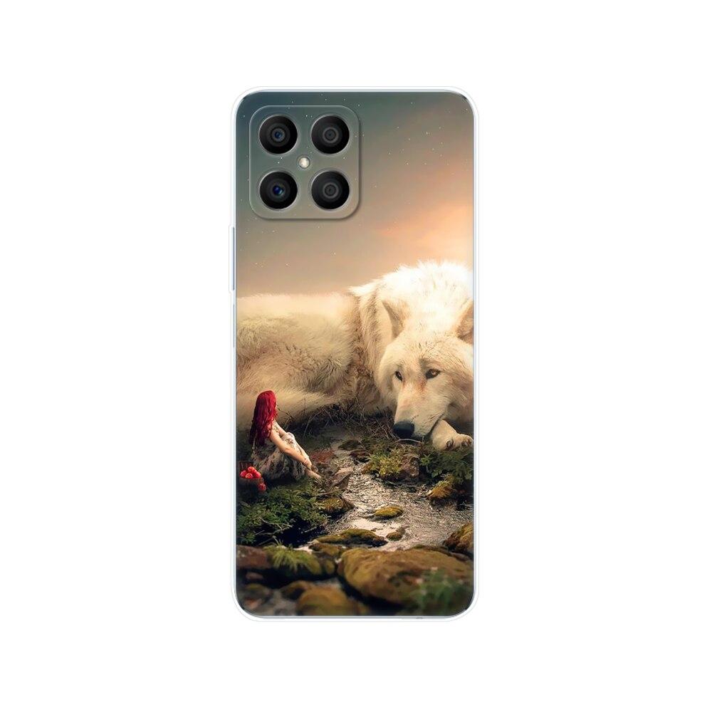 Husa pentru Honor X8 Husa din spate pentru HonorX8 Husa Honor X 8 Husa transparenta pentru telefon Geanta de protectie Tpu Husa din silicon moale Bara de protectie