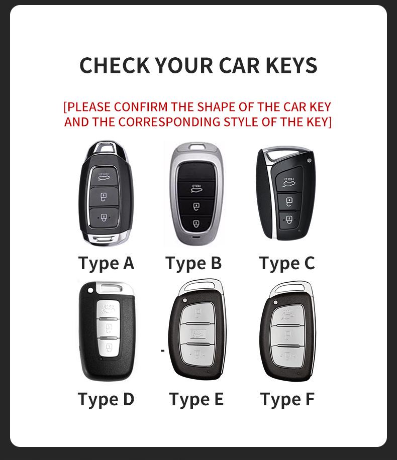 Suede Key Covers for Beijing Hyundai: ix35, MUFASA, Mingtu, Elantra, Yuena, Sonata