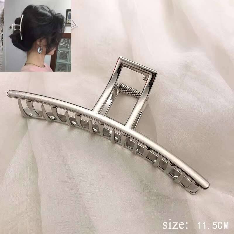 Einfache Metall Ausgehöhlte Geometrische Kralle Damen Elegantes Haaraccessoire Kreuz Krabbe Badeclip Für Frauen Mode Mädchen Kopfschmuck