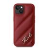 Karl Lagerfeld Klhcp15Spqdsmgr Iphone 15 / 14 / 13 6.1 Czerwony/Red Hardcase Diagonal Quilted Script
