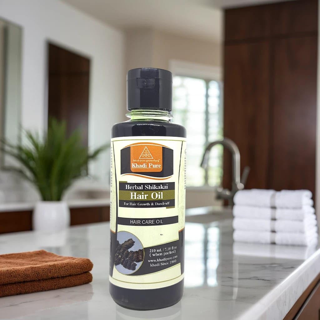 Khadi reines Kräuter Shikakai Haaröl, 210 ml (2er-Pack)