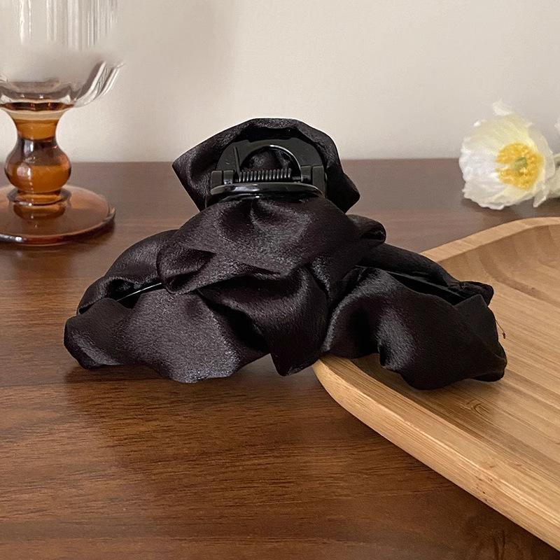 Korean Style Polka Dot Bow Shark Hair Clip - Elegant & Versatile