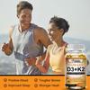Vitamin D3 + K2 Kapseln, mit Bio-Kokosöl, - Unterstützung der Knochengesundheit, Unterstützung des Immunsystems, Unterstützung der Herz-Kreislauf-Gesundheit