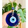 Evil Eye Wall Hanging Glass Blue Eye Wall Charm Home Decor Home Gift Idea House Protection Turkish Evil Eye Gift Wall Decoration