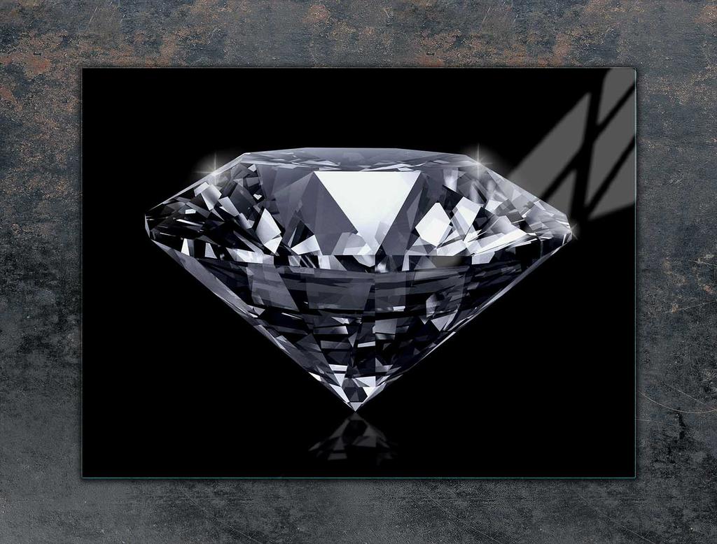 SZKLANA PŁYTA OCHRONNA NA KUCHENKĘ 70x52 DIAMENT