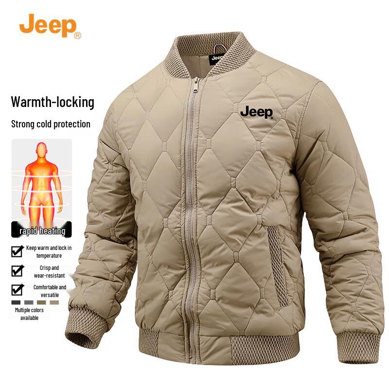 

JEEP Men s 2025 Winter Baseball Collar Padded Jacket 3XL